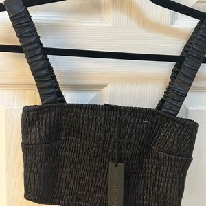 House of Harlow 1960  Leather Crop Top NWT TAYOR SWIFT ERA TOUR!!